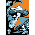 affiche "magic mushroom" - sérigraphie 3 couleurs - 1969